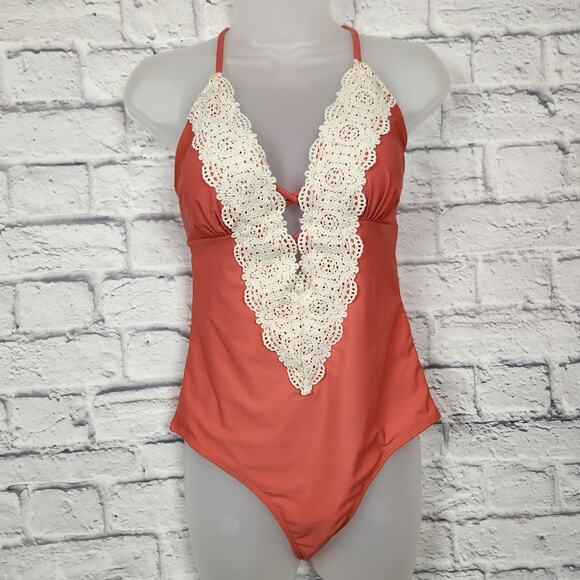 Unbranded One Piece Swimsuit Size XS Lace - Picture 1 of 9